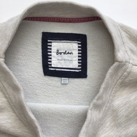 Boden Women’s Sweatshirt Wide Neck Gray Size 6 - Picture 4 of 7